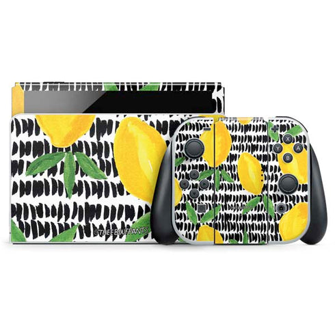 Bouffants and Broken Hearts Lemons 2 Nintendo Switch OLED (2021) Skin